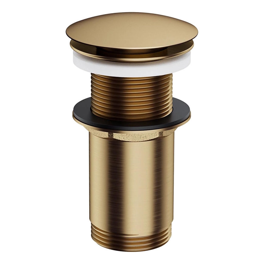 OMNIRES A716BR - Βαλβίδα νιπτήρος CLICK-CLACK διάμετρος 6,6 cm brushed χάλκινο αντικέ
