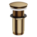 OMNIRES A716BR - Νιπτήρας CLICK-CLACK με διάμετρο 6,6 εκ., βουρτσισμένο παλαιωμένο μπρούντζινο φινίρισμα