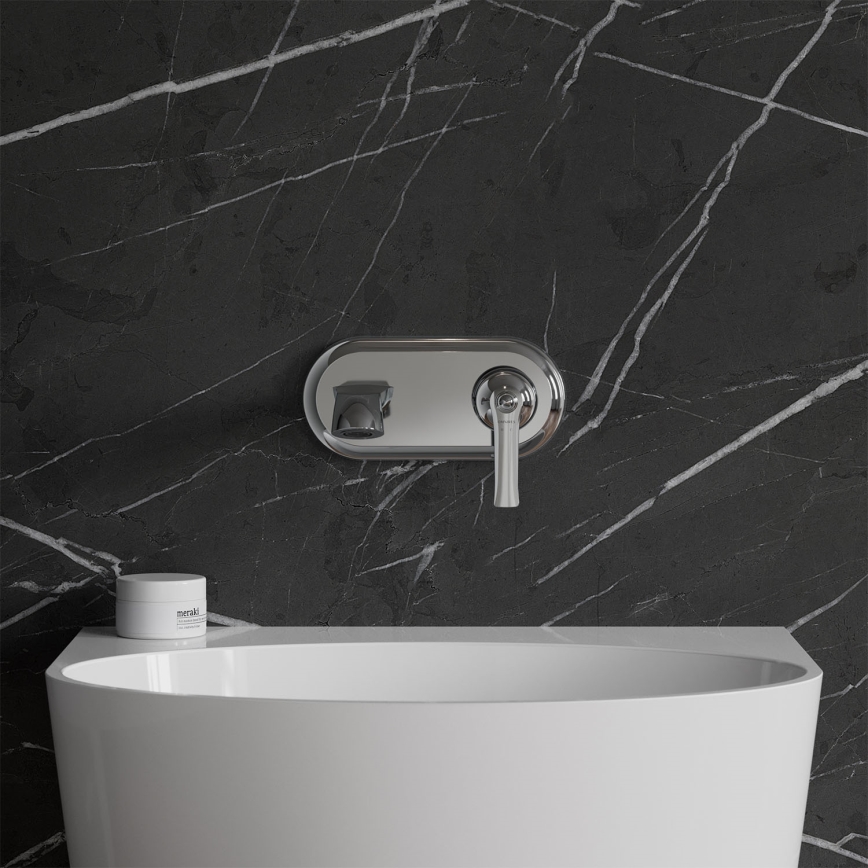 OMNIRES AM5215CR - Μπαταρία νιπτήρος εντοιχισμού ARMANCE γυαλιστερό χρώμιο