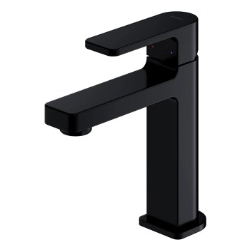OMNIRES BA7810BL - Μπαταρία νιπτήρα BARETTI 17 cm ματ μαύρη