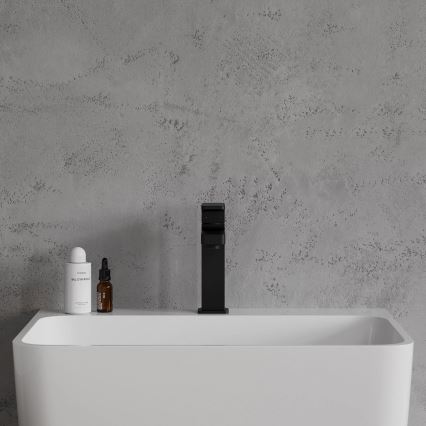 OMNIRES BA7810BL - Μπαταρία νιπτήρα BARETTI 17 cm ματ μαύρη