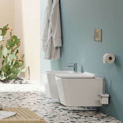 OMNIRES BOSTONMWBP - Λεκάνη κρεμαστή με κάλυμμα SoftClose BOSTON ceramics/γυαλιστερό λευκό