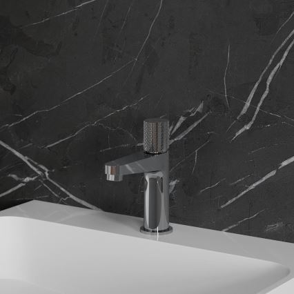 OMNIRES CT8010CR - Μπαταρία νιπτήρος CONTOUR 16,6 cm γυαλιστερό χρώμιο