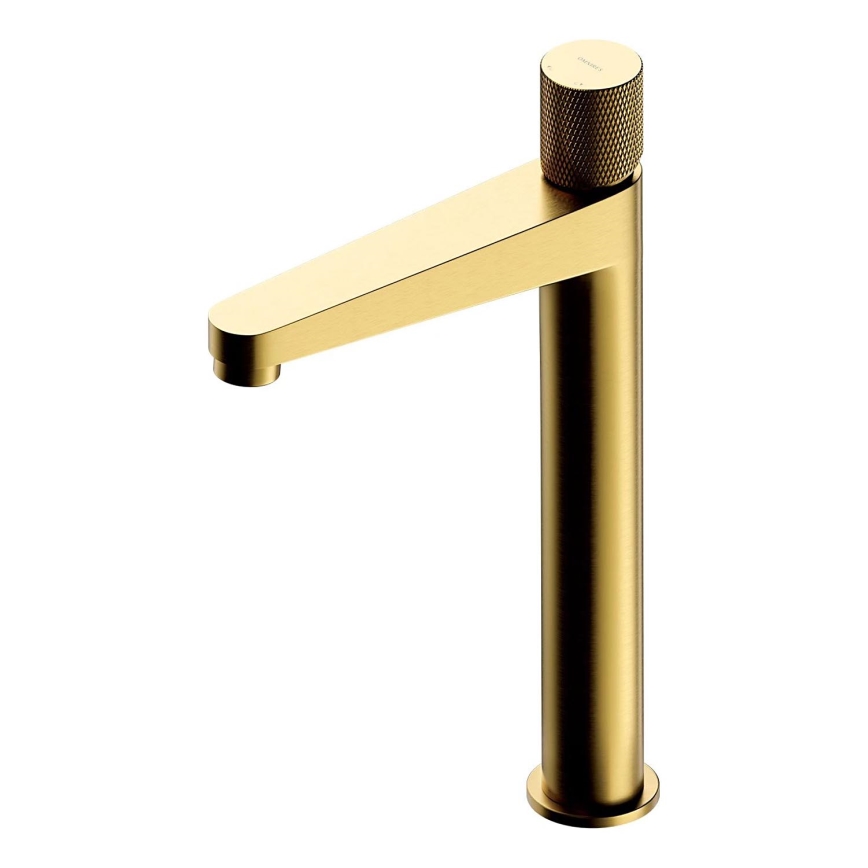 OMNIRES CT8012GLB - Μπαταρία νιπτήρος CONTOUR 31,2 cm γείωση χρυσό