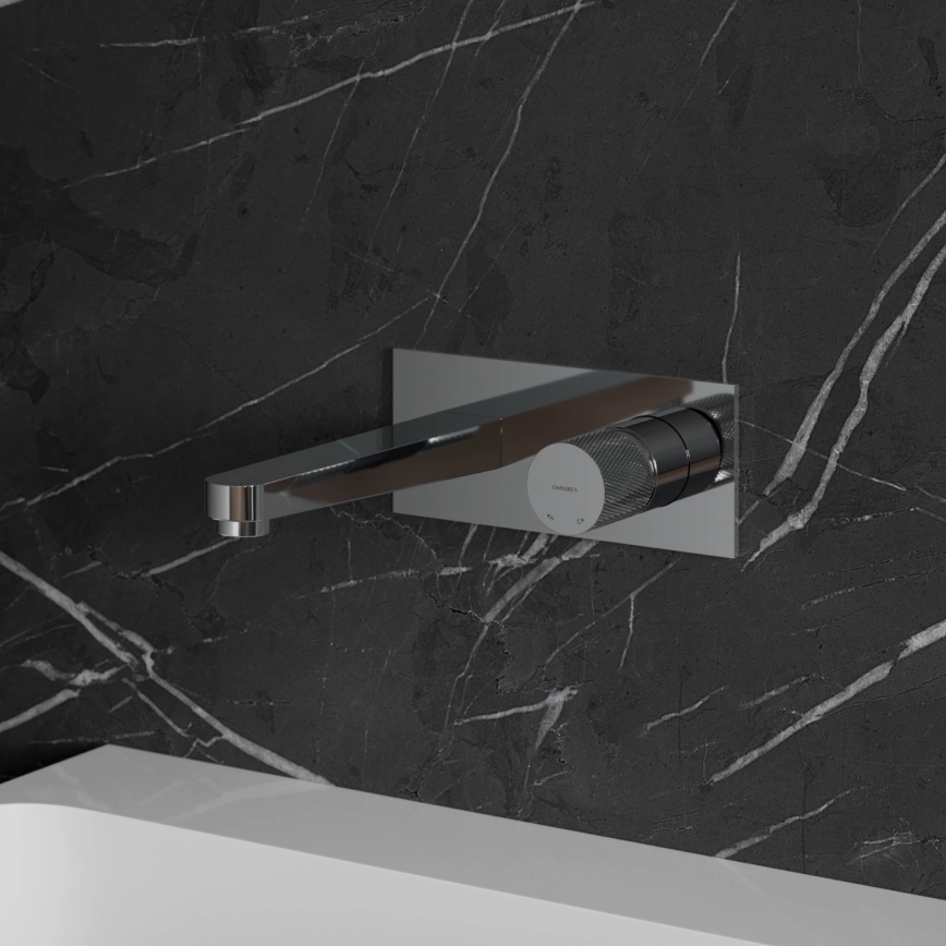 OMNIRES CT8015CR - Μπαταρία νιπτήρος εντοιχισμού CONTOUR γυαλιστερό χρώμιο