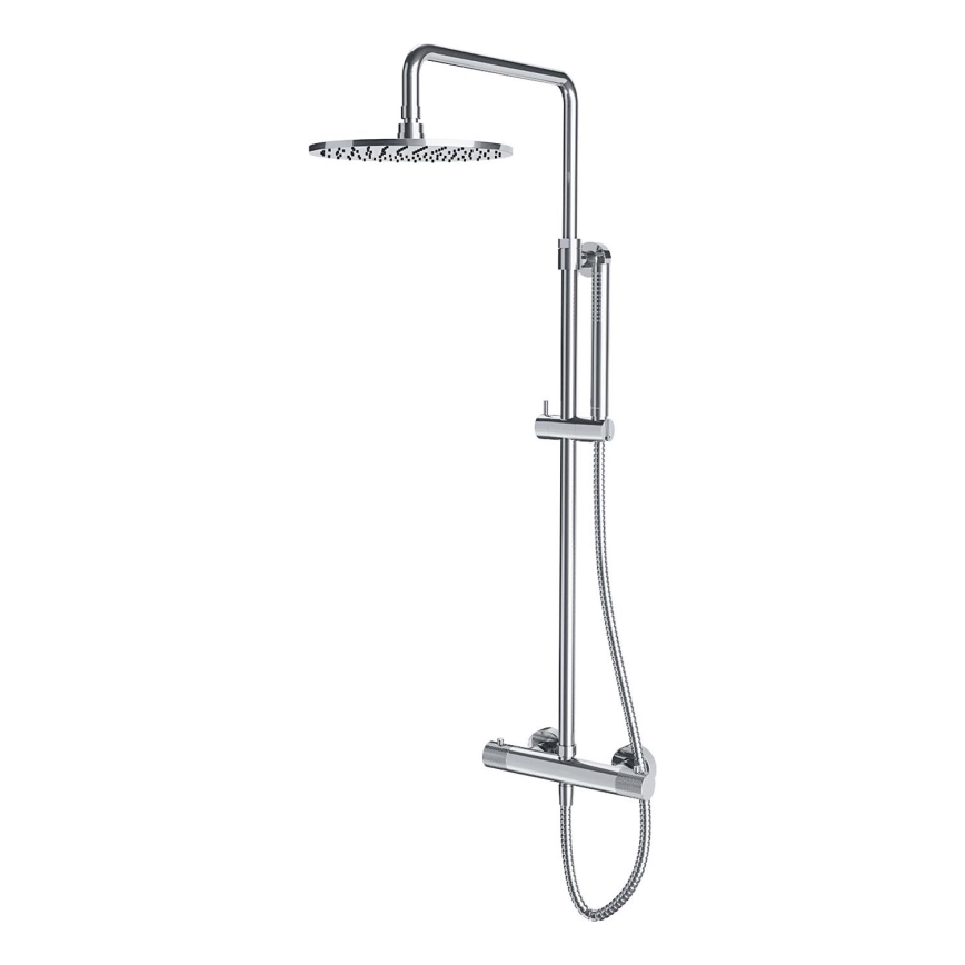 OMNIRES CT8044CR - Σετ μπάνιου με θερμοστατική μπαταρία CONTOUR γυαλιστερό χρώμιο