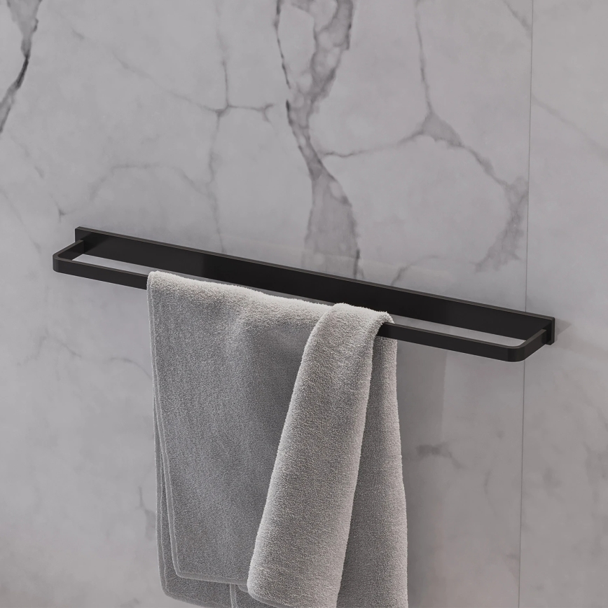 OMNIRES DA70216BL- Επιτοίχια πετσετοθήκη DARLING 61 cm semi-ματ μαύρο