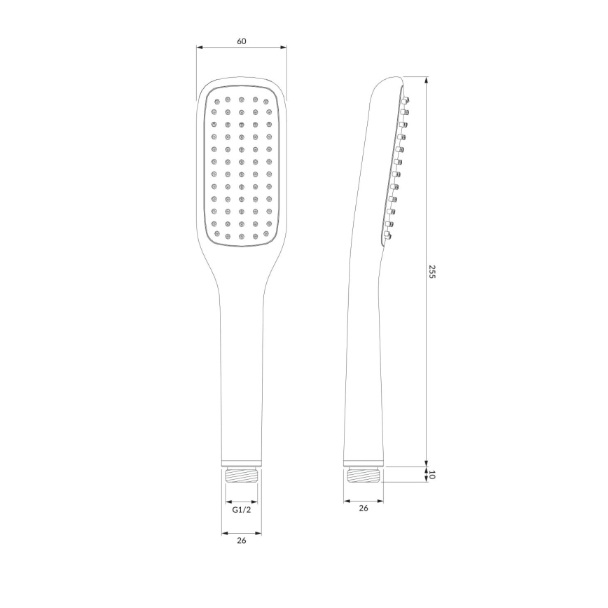 OMNIRES HUDSONX-PCR - Σετ ντους HUDSONX γυαλιστερό χρώμιο