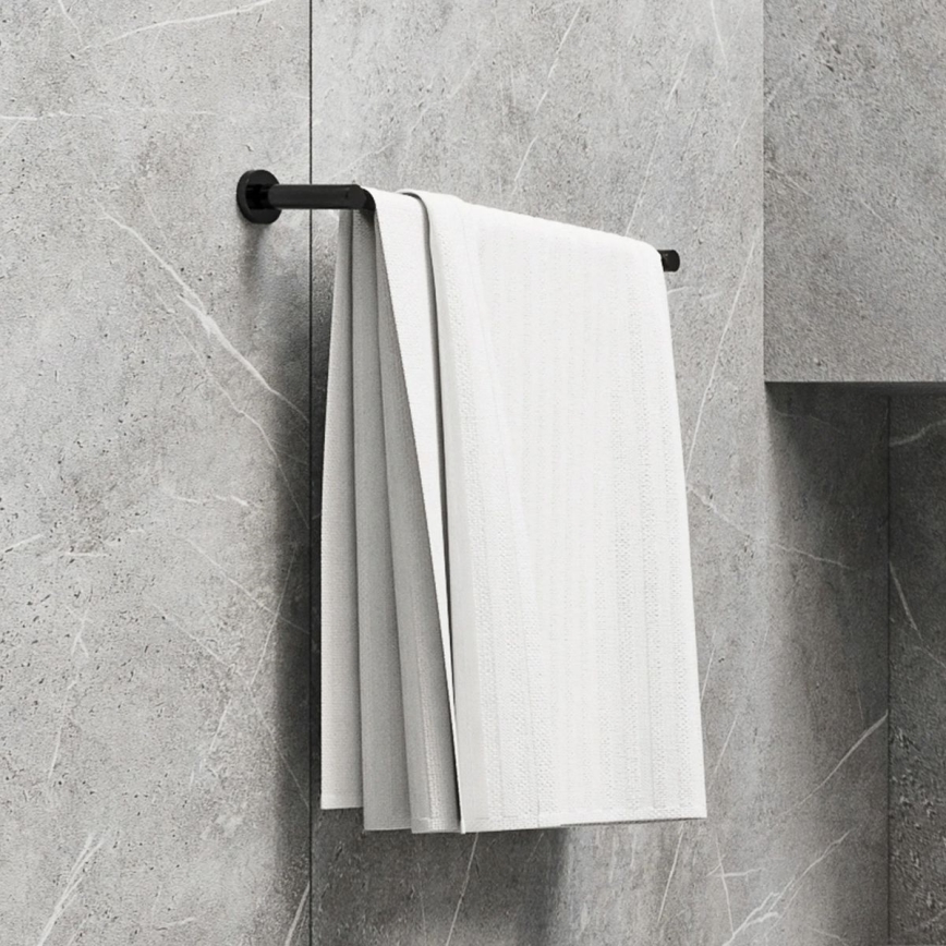 OMNIRES MP60214BL - Επιτοίχια πετσετοθήκη MODERN PROJECT 40 cm ματ μαύρο