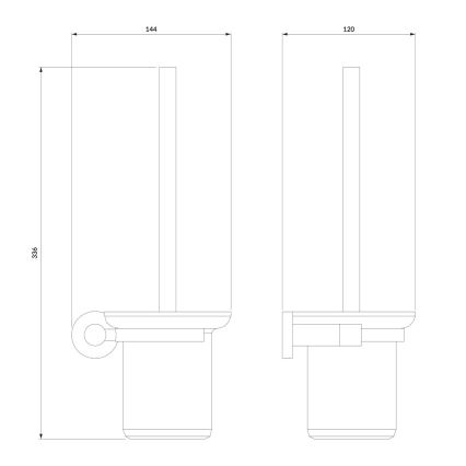 OMNIRES MP60620BL - Πιγκάλ μπάνιου MODERN PROJECT ματ μαύρο