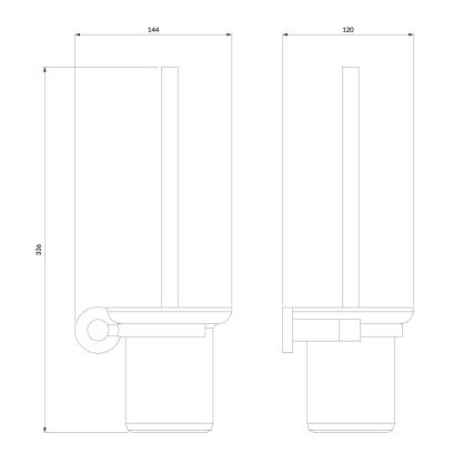OMNIRES MP60620CR - Πιγκάλ μπάνιου MODERN PROJECT γυαλιστερό χρώμιο
