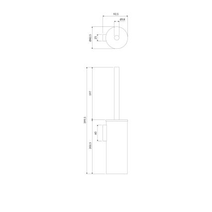 OMNIRES MP60621BL - Πιγκάλ μπάνιου MODERN PROJECT ματ μαύρο