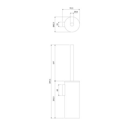 OMNIRES MP60621CR - Πιγκάλ μπάνιου MODERN PROJECT γυαλιστερό χρώμιο