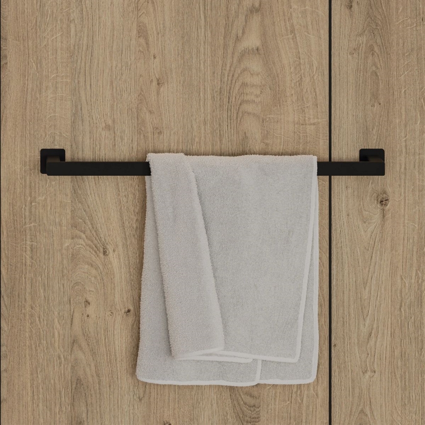 OMNIRES NL80216BL - Επιτοίχια πετσετοθήκη NELSON 62 cm ματ μαύρο