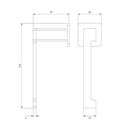 OMNIRES NL80510CR - Χαρτοθήκη NELSON γυαλιστερό χρώμιο