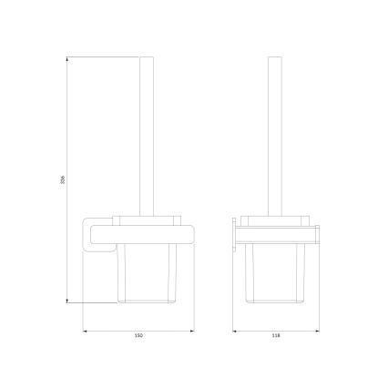 OMNIRES NL80620CR - Πιγκάλ μπάνιου NELSON γυαλιστερό χρώμιο