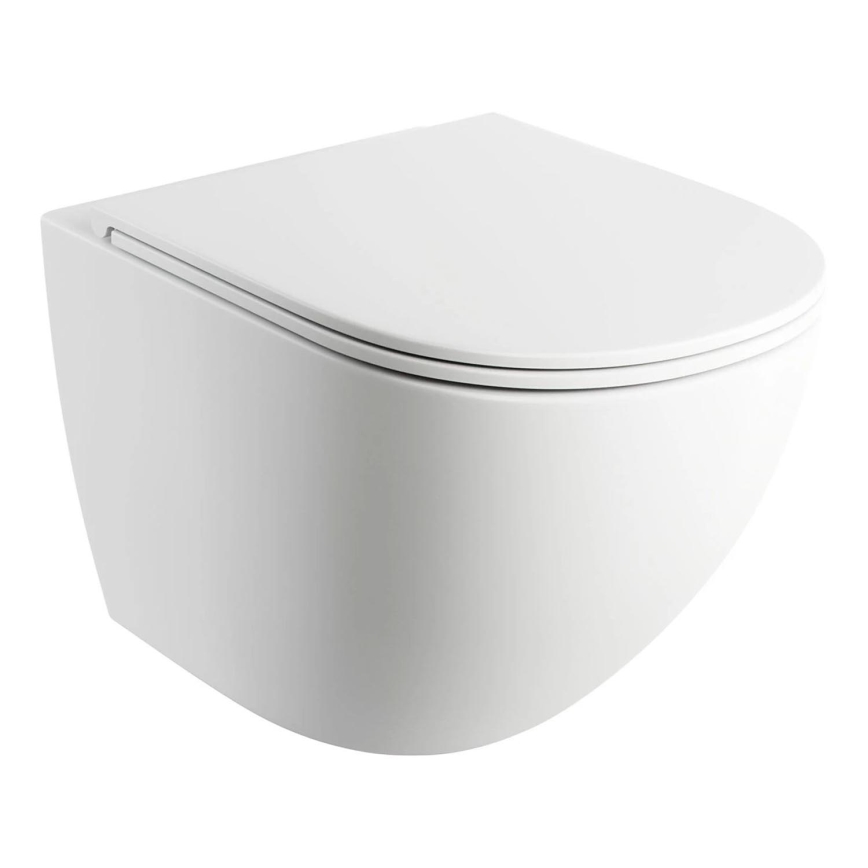 OMNIRES OTTAWAMWBM - Λεκάνη κρεμαστή με κάλυμμα SoftClose OTTAWA ceramics/λευκό ματ