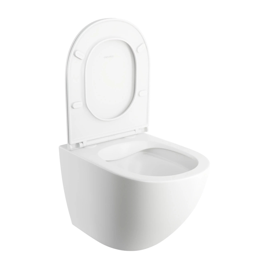 OMNIRES OTTAWAMWBM - Λεκάνη κρεμαστή με κάλυμμα SoftClose OTTAWA ceramics/λευκό ματ