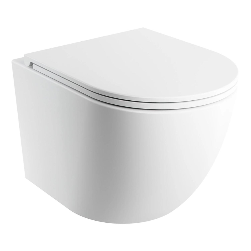 OMNIRES OTTAWASPXMWBM - Κρεμαστή λεκάνη με κάθισμα SoftClose OTTAWA, κεραμική/ματ λευκή