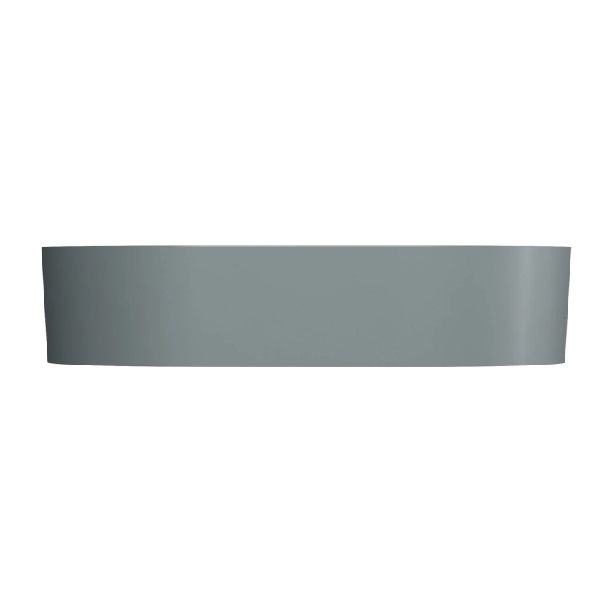 OMNIRES OVOUNAG - Νιπτήρας μπάνιου OVO 55x36 cm δολομίτης/ματ σταχύ γκρι