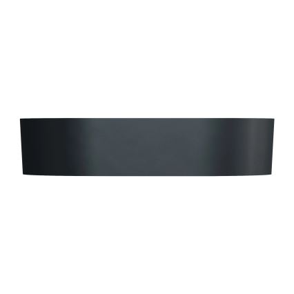 OMNIRES OVOUNBLV - Επιτραπέζιος νιπτήρας OVO 55x36 cm δολομίτης/ματ μαύρη λάβα