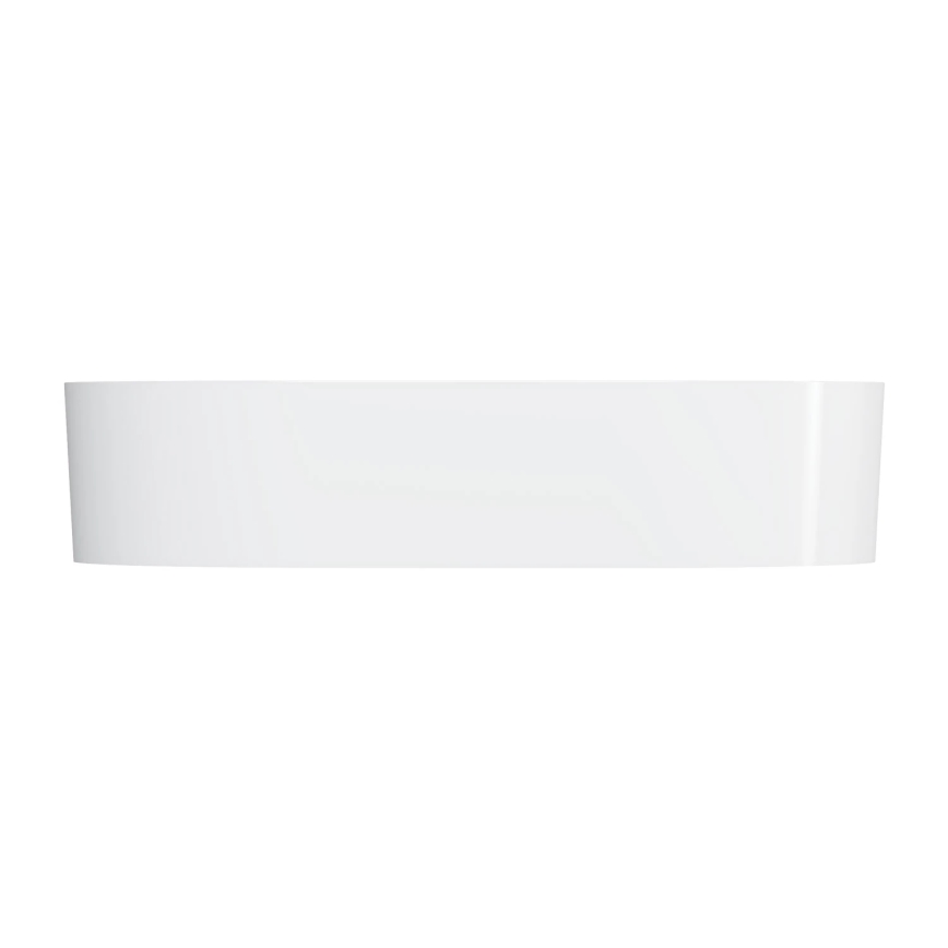 OMNIRES OVOUNBP - Νιπτήρας μπάνιου OVO 55x36 cm δολομίτης/γυαλιστερό λευκό