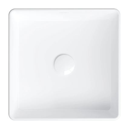 OMNIRES PASADENA360BP - Επιτραπέζιος νιπτήρας PASADENA 36x36 cm, κεραμικός, γυαλιστερό λευκό