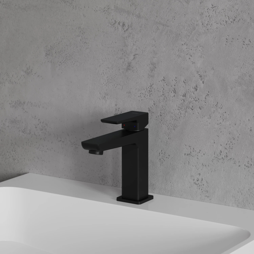 OMNIRES PM7410BL - Μπαταρία νιπτήρος PARMA 15 cm ματ μαύρο