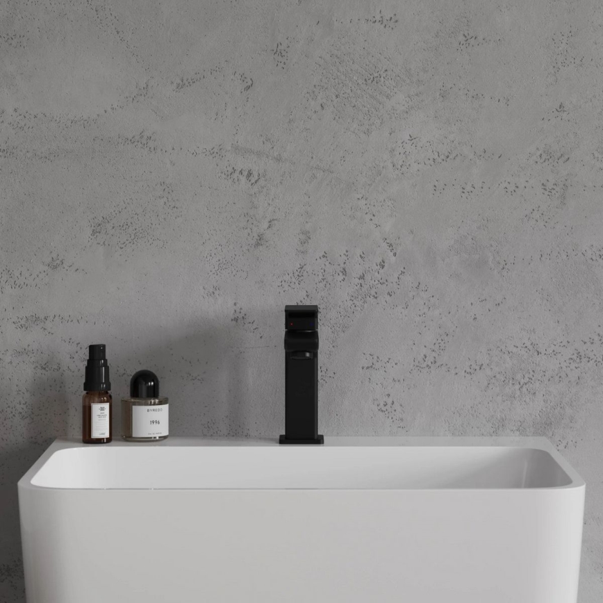OMNIRES PM7410BL - Μπαταρία νιπτήρος PARMA 15 cm ματ μαύρο