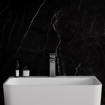 OMNIRES PM7410IN - Μπαταρία νιπτήρα PARMA 15 cm βουρτσισμένο νικέλιο