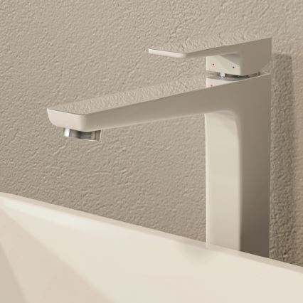 OMNIRES PM7412CRB - Μπαταρία νιπτήρος PARMA 27,3 cm γυαλιστερό χρώμιο/λευκό