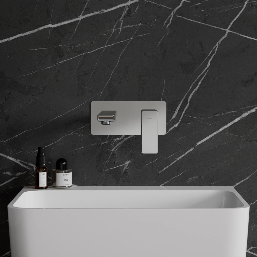 OMNIRES PM7415CR - Μπαταρία νιπτήρος εντοιχισμού PARMA γυαλιστερό χρώμιο