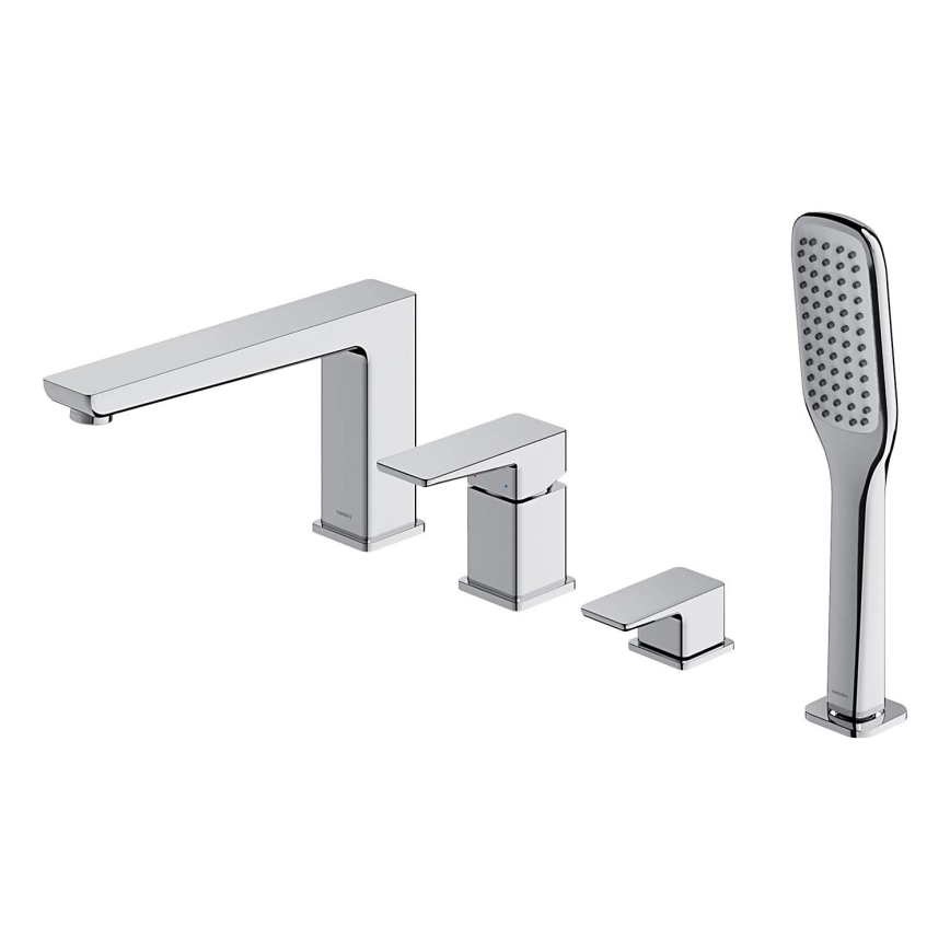 OMNIRES PM7432CR - Μπαταρία μπανιέρας πλήρες σετ PARMA γυαλιστερό χρώμιο