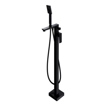OMNIRES PM7433BL - Ελεύθερη μπανιέρα με σετ μπαταρίας PARMA ματ μαύρο