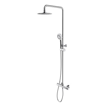 OMNIRES Y1244X/6CR - Σετ ντους με θερμοστατική μπαταρία Y σε γυαλιστερό χρώμιο