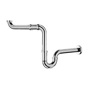 Omp tea - Σιφόν για νιπτήρα σε γυαλιστερό χρώμιο