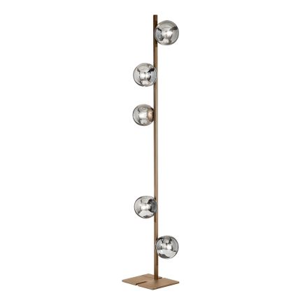 Ondaluce - Φωτιστικό δαπέδου MONILE 5xE14/10W/230V 170 cm χρυσό/λευκό