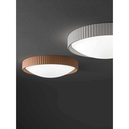 Ondaluce - Φωτιστικό οροφής LED CONCRETE LED/20W/230V διάμ. 41 cm μπετόν/γκρι