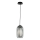 Ondaluce - Κρεμαστό φωτιστικό με καλώδιο BONNIE 1xE27/15W/230V Ø 15,5 cm μαύρο/καπνιστό μαύρο