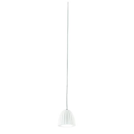 Ondaluce - Κρεμαστό φωτιστικό με καλώδιο CONCRETE 1xGU10/7,5W/230V Ø 10,5 cm σκυρόδεμα/λευκό