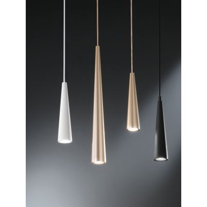 Ondaluce - Κρεμαστό φωτιστικό με καλώδιο NOA 1xGU10/20W/230V, Ø 5,5 cm, χρυσό