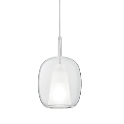 Ondaluce - Κρεμαστό φωτιστικό με καλώδιο THELMA 1xE27/15W/230V Ø 19,5 cm χρυσό/διάφανο