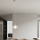 Ondaluce - Κρεμαστό φωτιστικό με καλώδιο THELMA 1xE27/15W/230V διάμ. 25 εκ. χρυσό/διάφανο