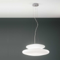 Ondaluce - Κρεμαστός πολυέλαιος με καλώδιο PAGODA 3xE27/15W/230V + 2xE27/15W διάμ. 50 cm λευκό