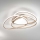 Ondaluce - LED Ρυθμιζόμενο φωτιστικό οροφής ROSE LED/80W/230V 71x76 cm χρυσό