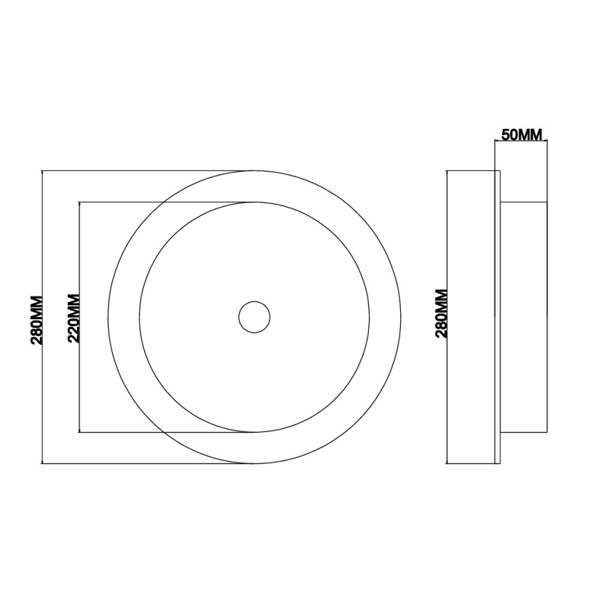 Ondaluce - LED επιτοίχιο φωτιστικό JOKEY LED/10W/230V διάφανο