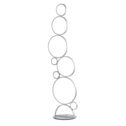 Ondaluce - Ρυθμιζόμενη επιδαπέδια λάμπα LED POIS LED/52W/230V 160 cm ασημί