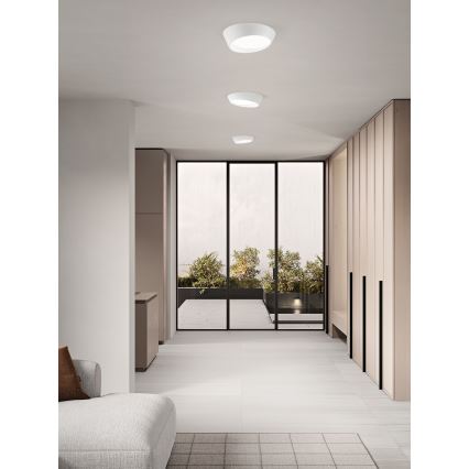 Ondaluce - LED ρυθμιζόμενο φωτιστικό οροφής HALF LED/25W/230V 3000/4000K Ø 38,5 εκ. λευκό