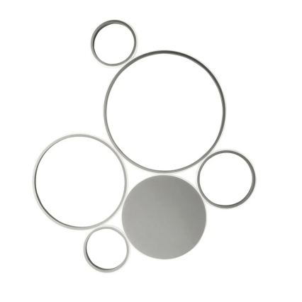 Ondaluce - Ρυθμιζόμενο φωτιστικό οροφής LED POIS LED/68W/230V ασημί