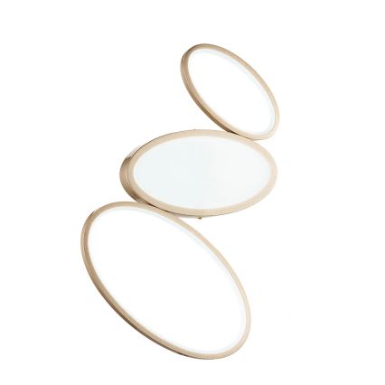 Ondaluce - Ρυθμιζόμενο φωτιστικό οροφής LED RICE LED/25W/230V 38x63 cm χρυσό